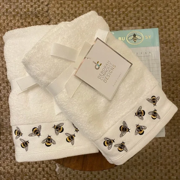 🐝♥️Bee-themed Hand Towels and Notepad Set - New & Unused - Picture 1 of 4